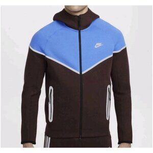 Nike Tech Fleece Windrunner Burgundy Mens Size Medium Full Zip Hoodie HQ3746 652